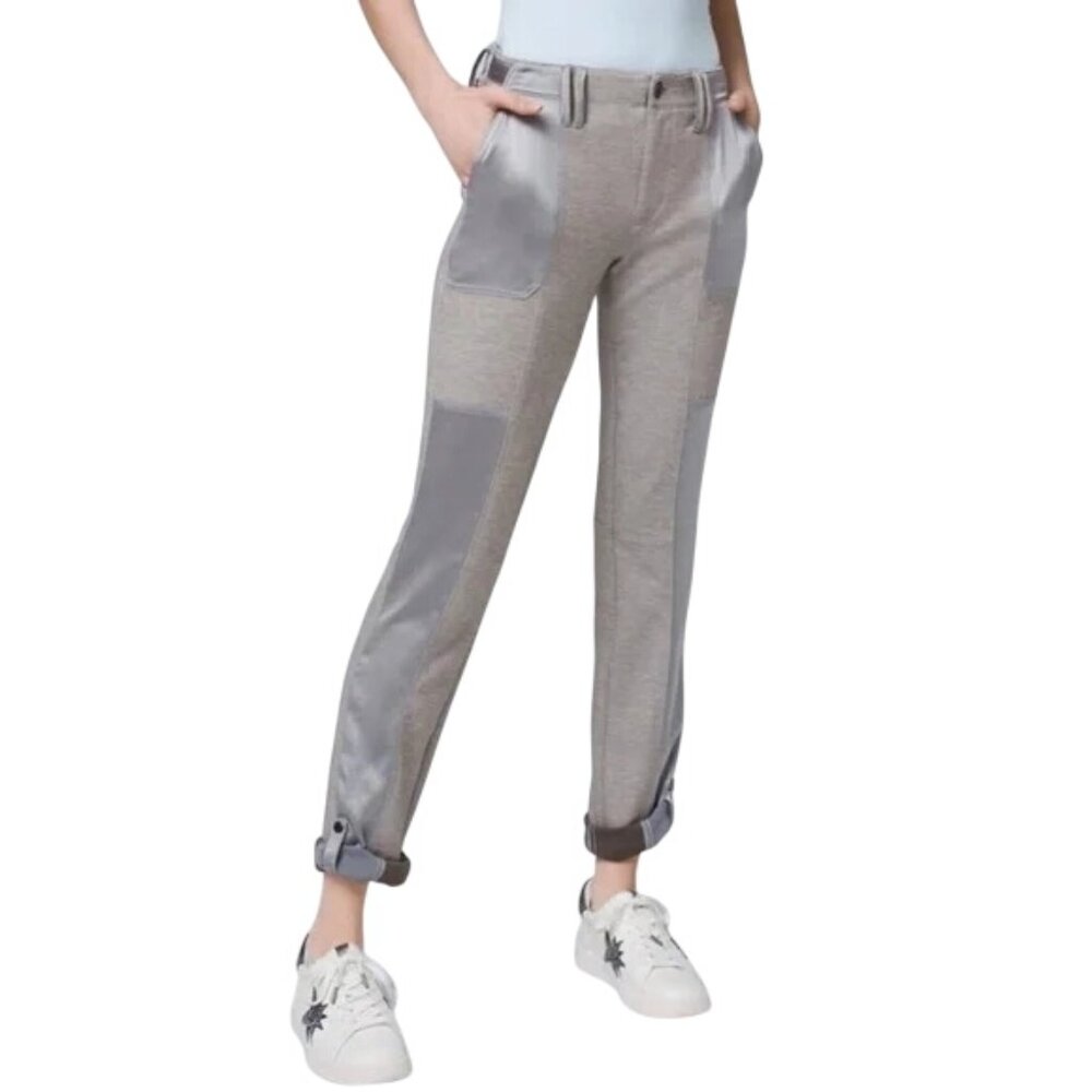 WHBM Wknd Womens 8R Heather Mercury Straight Leg Cropped Pants NWT